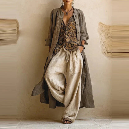 The Florence Linen-Blend Co-ord Sets